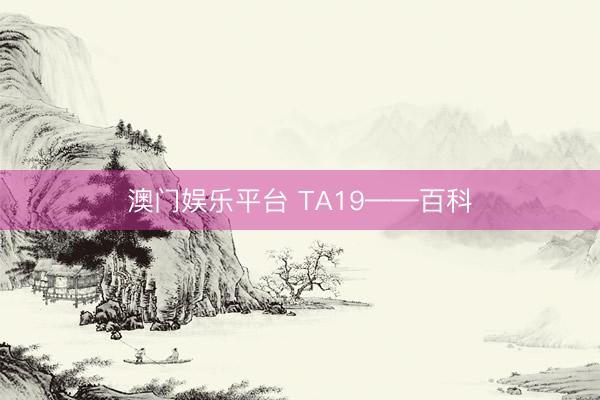 澳门娱乐平台 TA19——百科