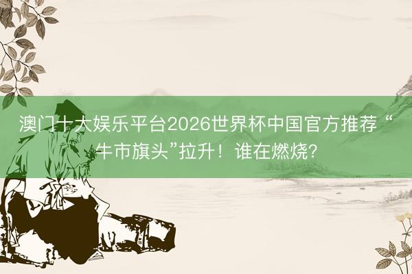 澳门十大娱乐平台2026世界杯中国官方推荐 “牛市旗头”拉升！谁在燃烧？