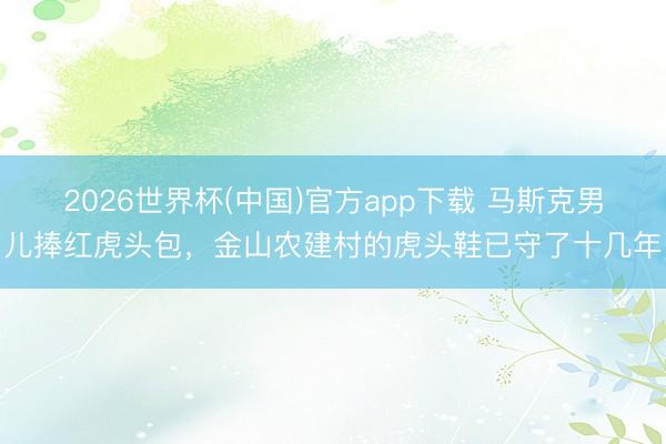 2026世界杯(中国)官方app下载 马斯克男儿捧红虎头包,金山农建村的虎头鞋已守了十几年
