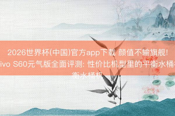 2026世界杯(中国)官方app下载 颜值不输旗舰! vivo S60元气版全面评测: 性价比机型里的平衡水桶机